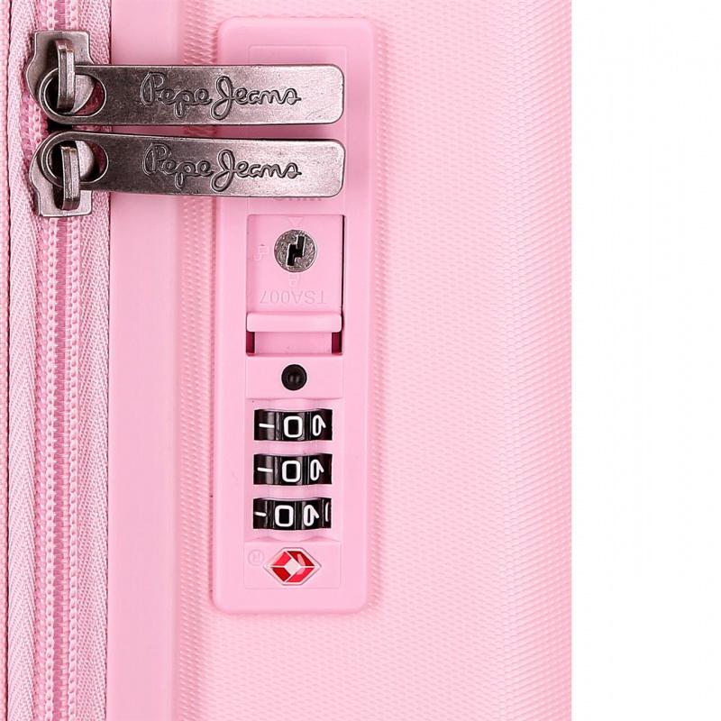 PEPE JEANS Highlight Light Pink, Cestovný kufor, 70x48x28cm, 79L, 768922C (medium exp.) 8