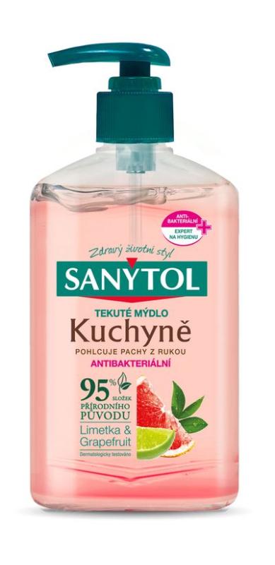 Mydlo Sanytol, antibakteriálne, tekuté, do kuchyne, 250 ml