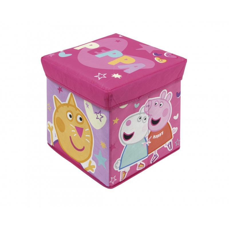 Úložný box s vrchnákom / taburetka 2v1 PEPPA PIG, PP14451