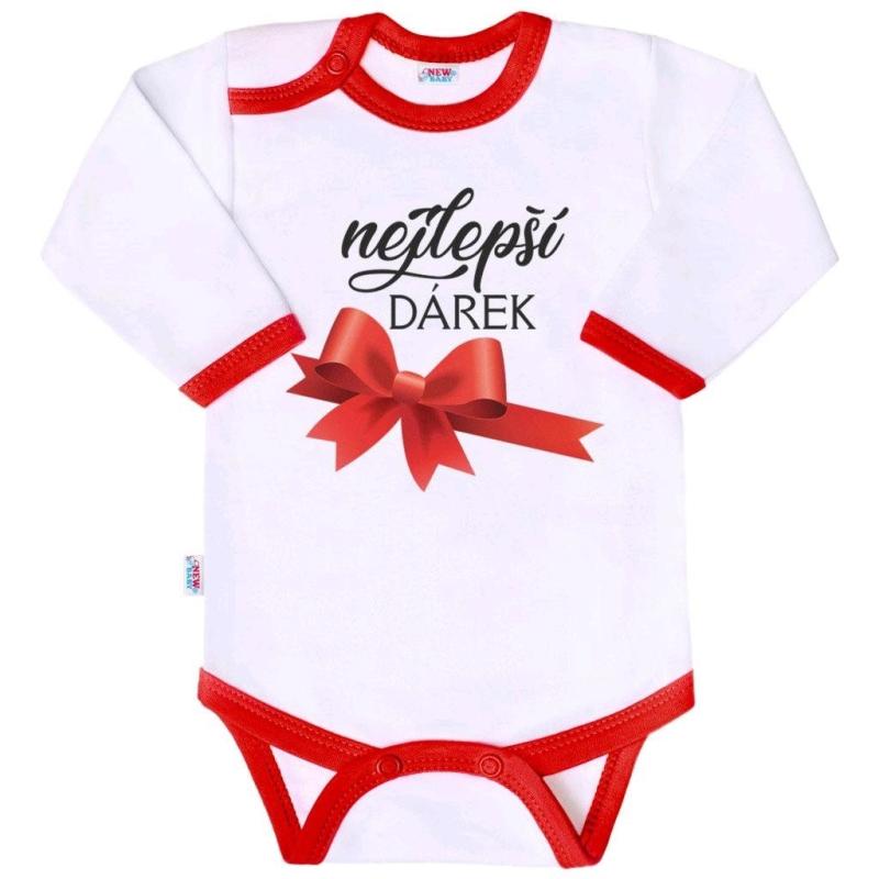 Body s potlačou New Baby nejlepší DÁREK 80 (9-12m)