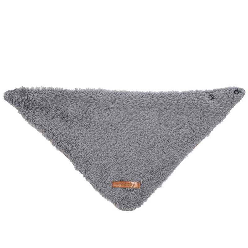 Zimná dojčenská čiapočka so šatkou na krk New Baby Teddy bear šedá 80 (9-12m) 3