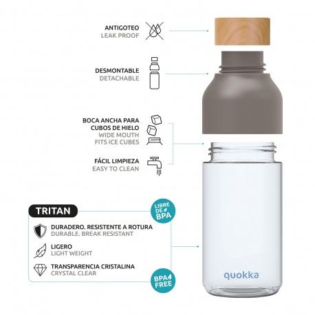 QUOKKA Ice, Plastová fľaša BAMBOO, 720ml, 06990