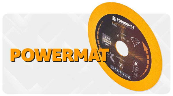 Diamantový kotúč 125 mm na sklo, POWERMAT 8