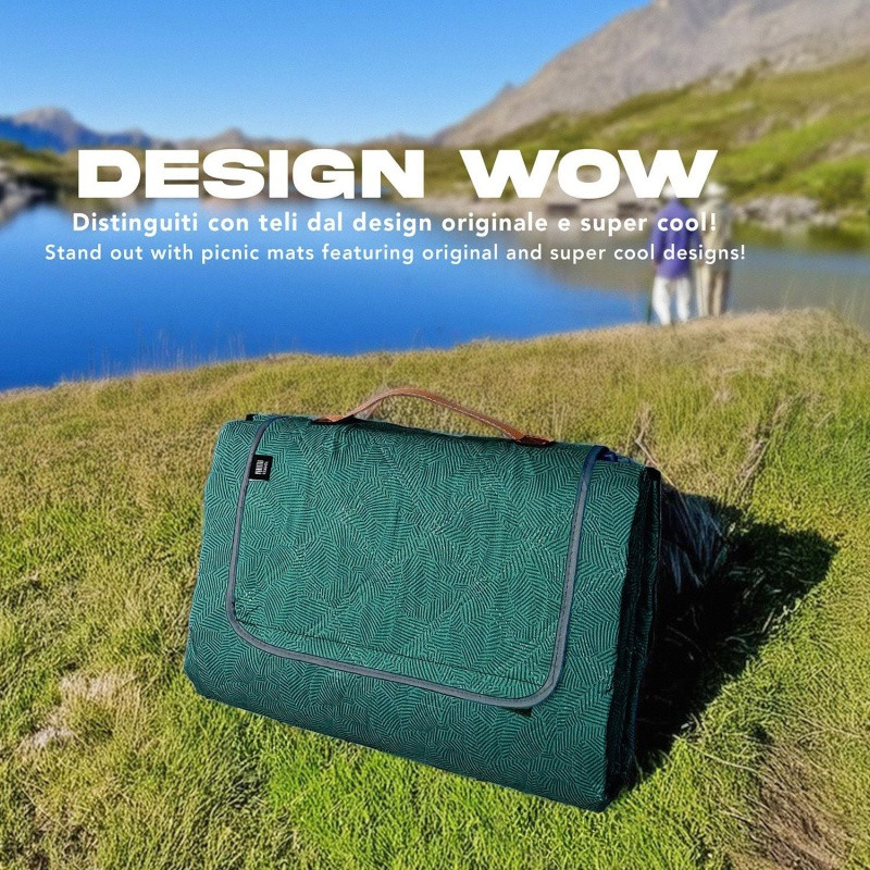 Veľká pikniková deka Perletti Travel – Listy, 200x200cm, 13154 2