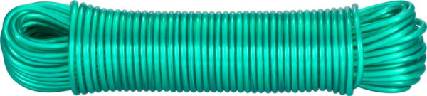 Šnúra na prádlo ROPE PVC WiCo, L-30 m/3,0 mm, zelená