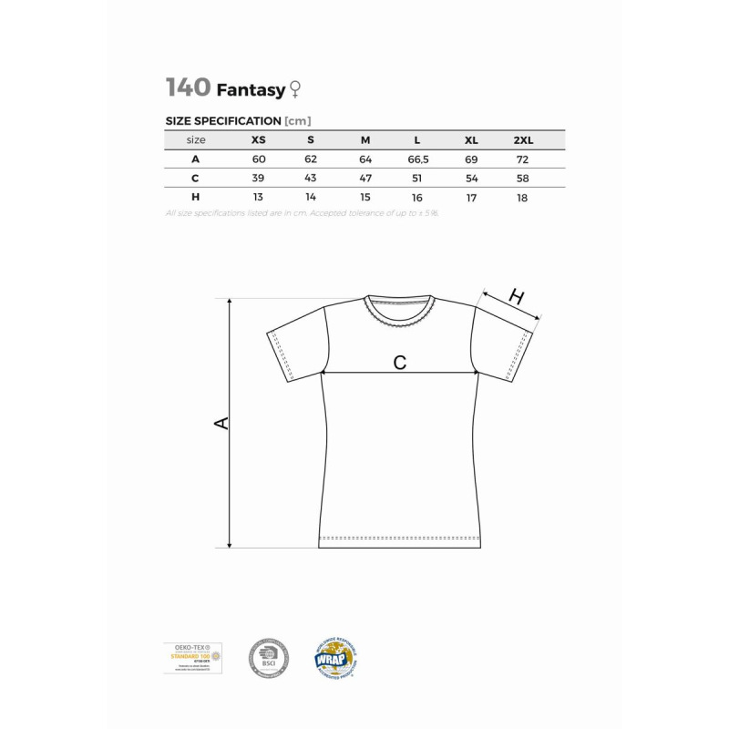 Fantasy dámske tričko mandarin neon 1