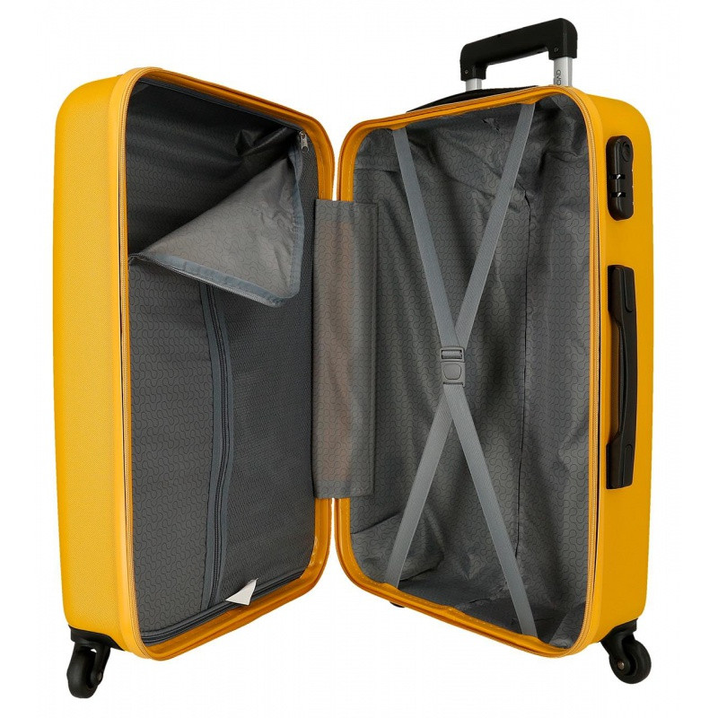 ROLL ROAD Flex Ochre, Sada ABS cestovných kufrov, 55-65cm, 584956D 4