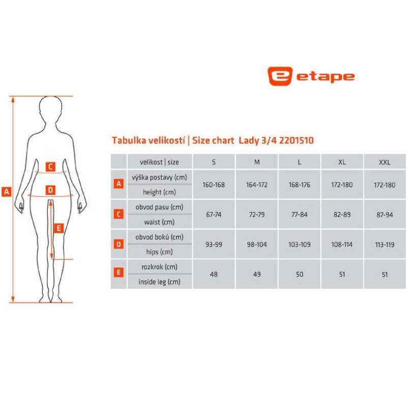 Lady 3/4 dámske nohavice čierna 1