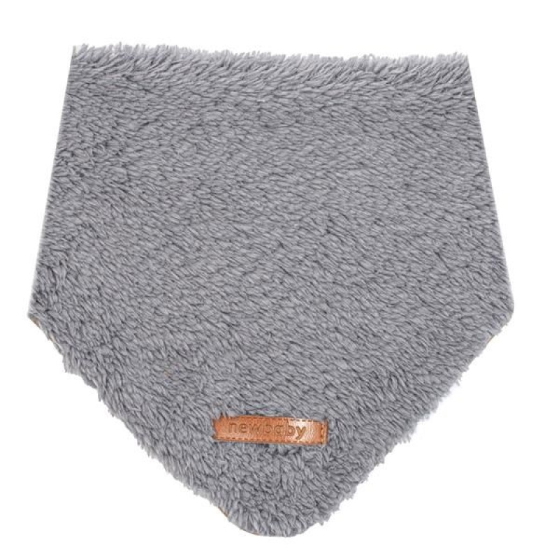 Zimná dojčenská čiapočka so šatkou na krk New Baby Teddy bear šedá 80 (9-12m) 2