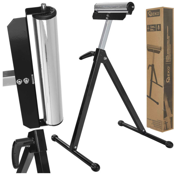 Nastaviteľný dielenský stojan s valčekovým podávačom 680-1080 mm/300 mm 65 kg