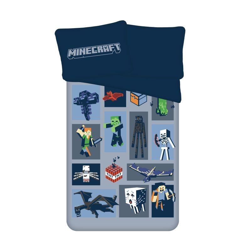 JERRY FABRICS Obliečky Minecraft Emblematic micro 140/200, 70/90