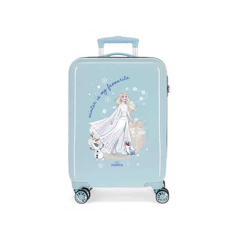Luxusný detský ABS cestovný kufor DISNEY FROZEN Winter, 55x38x20cm, 34L, 2311421