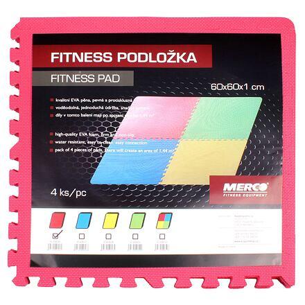 Colored Puzzle fitness podložka červená 3