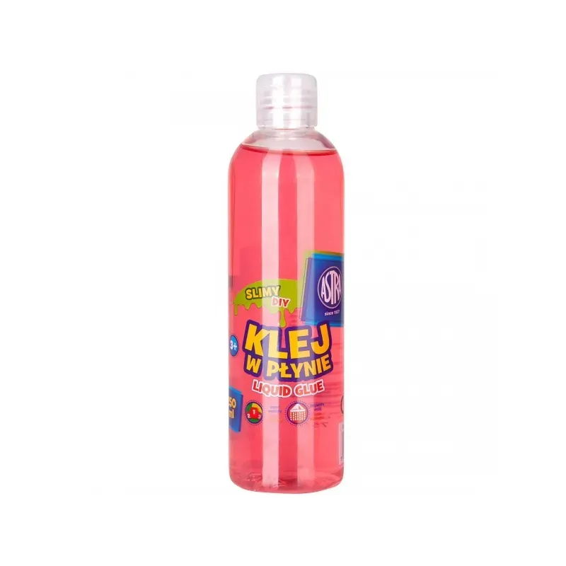 ASTRA Tekuté transparentné lepidlo SLIME PVA Ružové, 250ml, 401119008