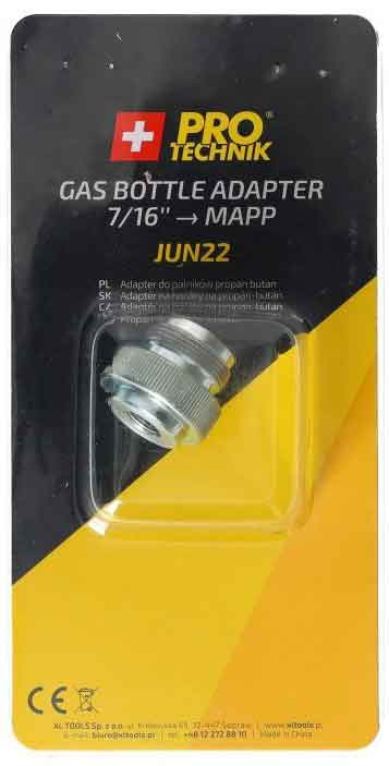 Redukcia z plynovej kartuše 7/16" na horák MAPP 1" CGA600, XL-TOOLS 3