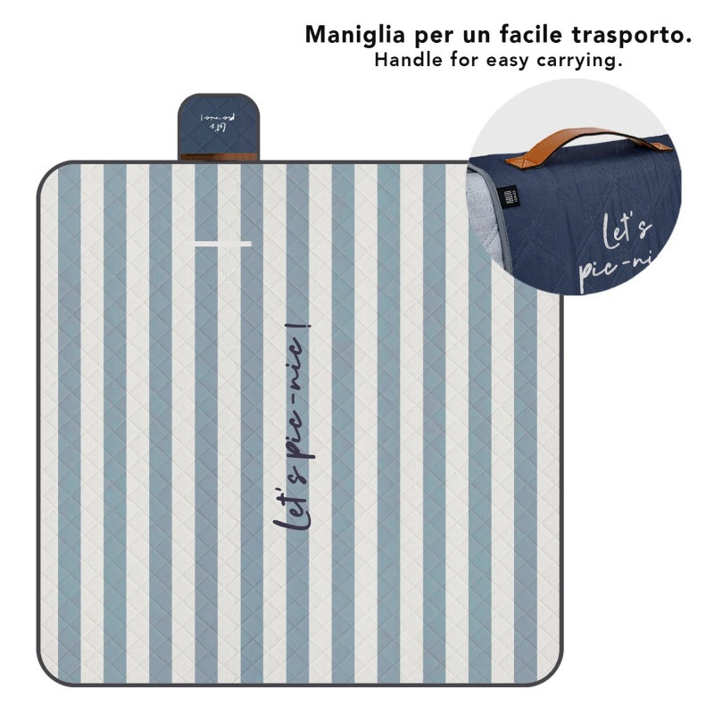 Veľká pikniková deka Perletti Travel – Stripes, 200x200cm, 13155 4