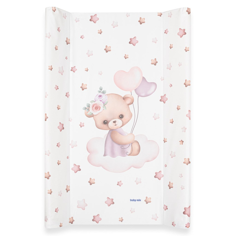 Prebaľovacia podložka Baby Mix Medvedík 47x70cm ružová 1