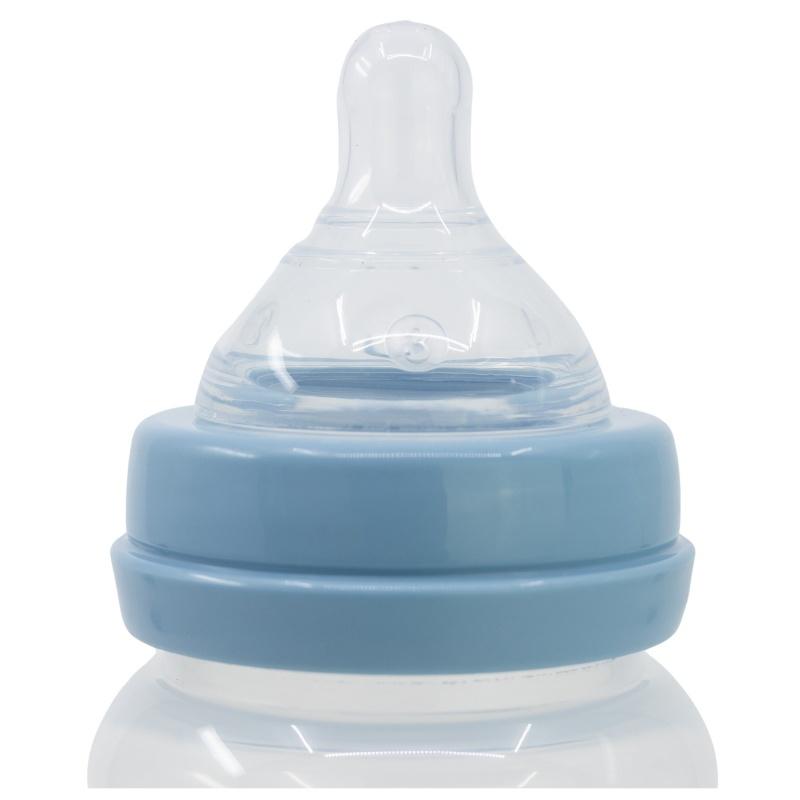 STOR Dojčenská antikoliková fľaša Mickey Mouse Baby Blue, 150ml, 10401