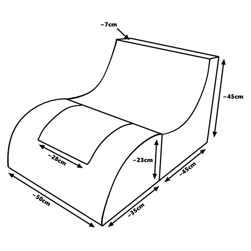 Detské rozkladacie kreslo-leňoška cappuccino 5