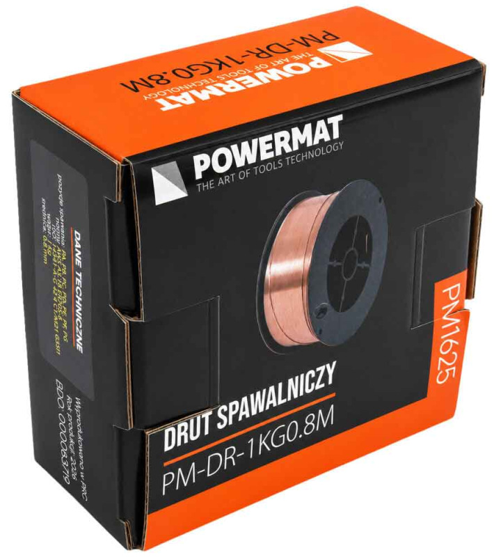 Drôt zvárací SG2 s medeným povlakom 0,8 mm, cievka 1kg, POWERMAT 11