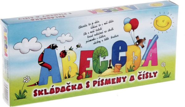 Skladačka s písmenami a číslami ABECEDA 1