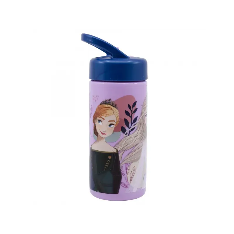 Plastová fľaša s výsuvnou slamkou DISNEY FROZEN, 410ml, 74231