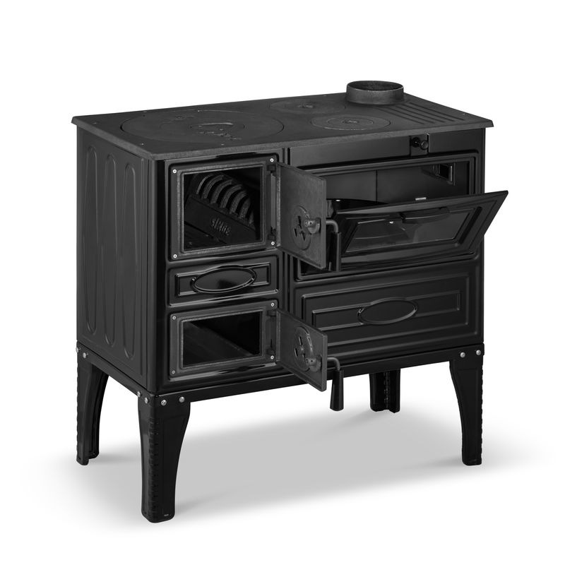 Sporák 304 Tuglali Kuzine, 9,6 kW, čierny, pravý 2