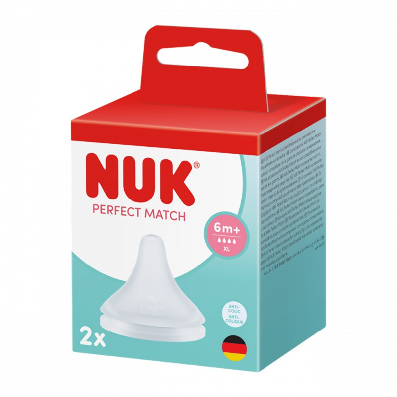 Cumlík-Savička Perfect Match Nuk XL (6+)  2 ks 1