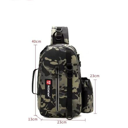Merco Fisherman rybársky batoh čierna camouflage 8 l 5