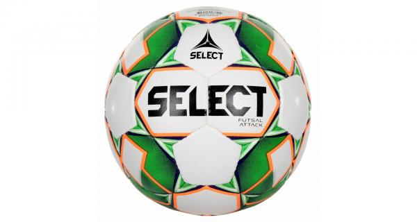 Select FB Futsal Attack futsalová lopta biela-zelená veľ.4
