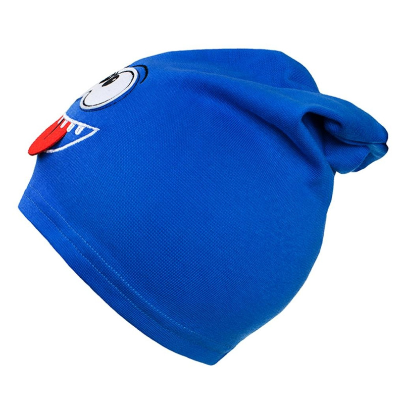 Jesenná detská čiapočka New Baby smejko modrá 110 (4-5r) 1