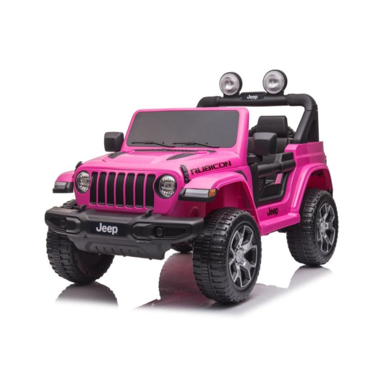 Detské elektrické autíčko Baby Mix Jeep Wrangler Rubicon ružové (Poškodený obal)