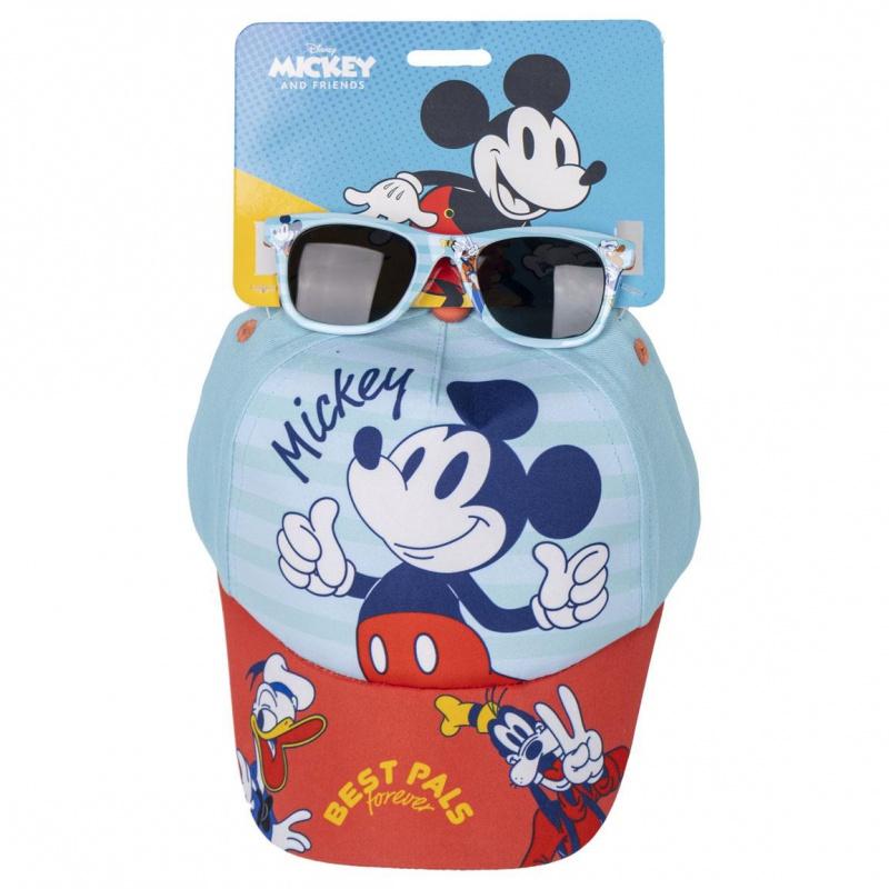 CERDÁ Detská šiltovka + slnečné okuliare Mickey Mouse, 2200010158