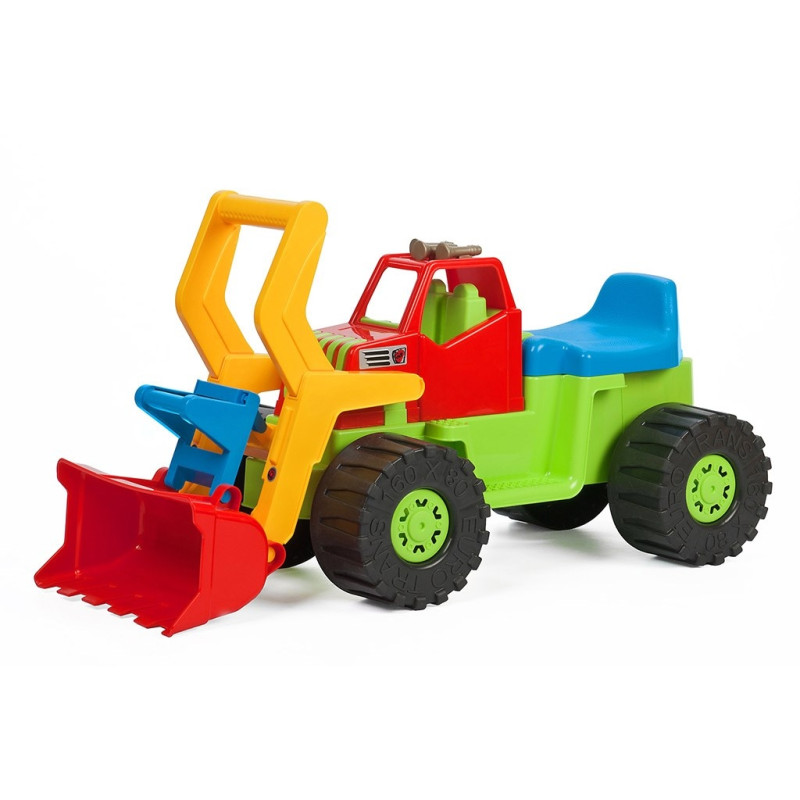 Detské odrážadlo Bager nakladač BAYO 74 cm zelený