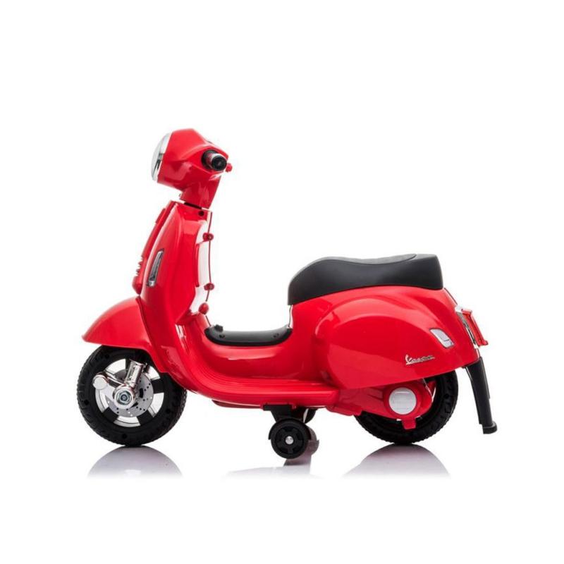 Detská elektrická motorka Baby Mix Vespa červená