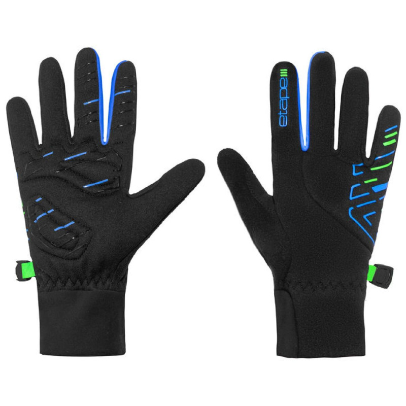 Puzzle detské rukavice čierna-modrá