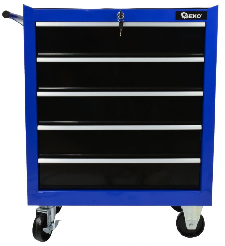 Dielenský vozík na náradie s 5 zásuvkami, 790 x 690 x 330 mm, GEKO 4