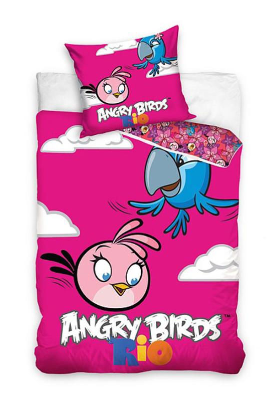 CARBOTEX Obliečky Angry Birds Rio Stella a Perla 140/200