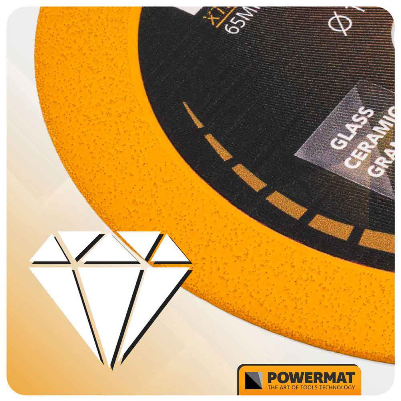 Diamantový kotúč 125 mm na sklo, POWERMAT 10