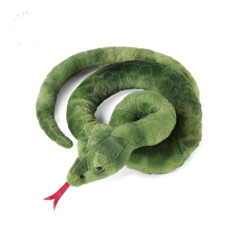 Plyšový zelený had 1