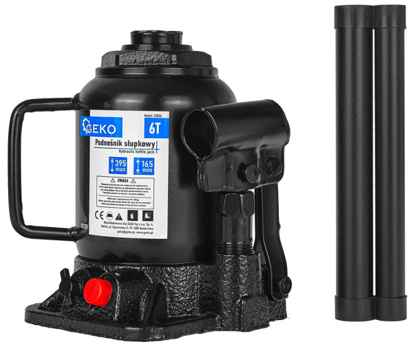 Zdvihák hydraulický dvojstupňový, nosnosť 6.000kg, zdvih 165-395 mm, GEKO 1