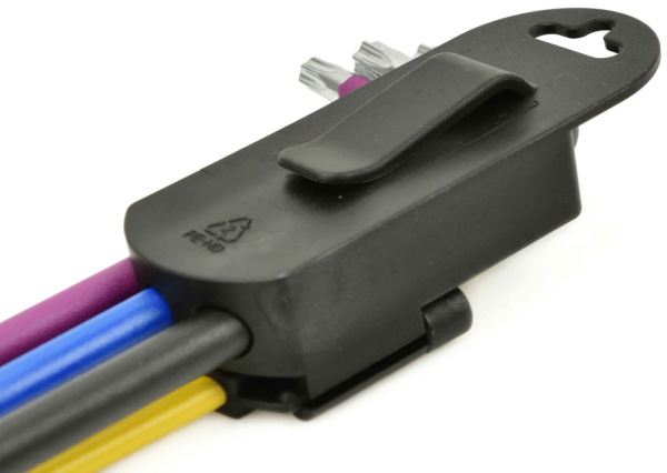 Sada TORX farebných predĺžených kľúčov T10-T50, 9-dielna, S2, TVARDY 2