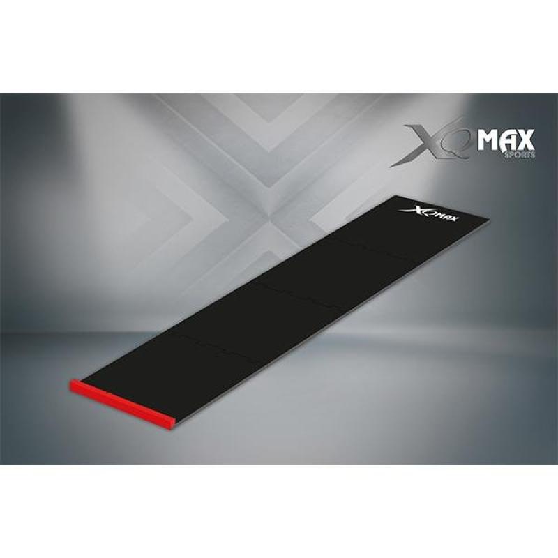 Skládací podložka/koberec na šipky XQ MAX PUZZLE 237 cm, čierna