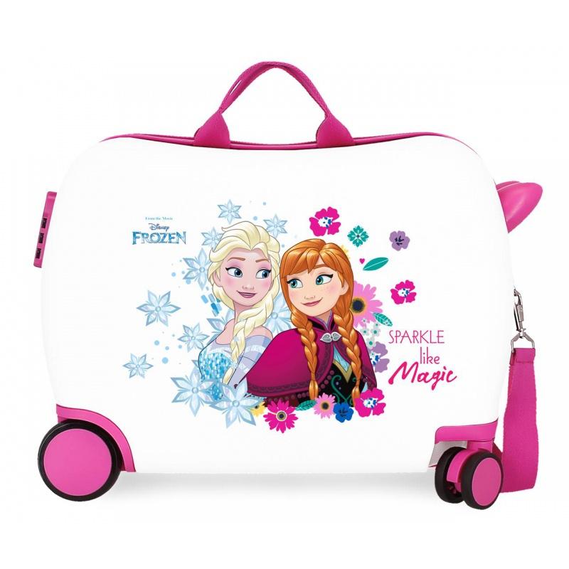 Detský cestovný kufor na kolieskach / odrážadlo DISNEY FROZEN Sparkle, 34L, 2429861