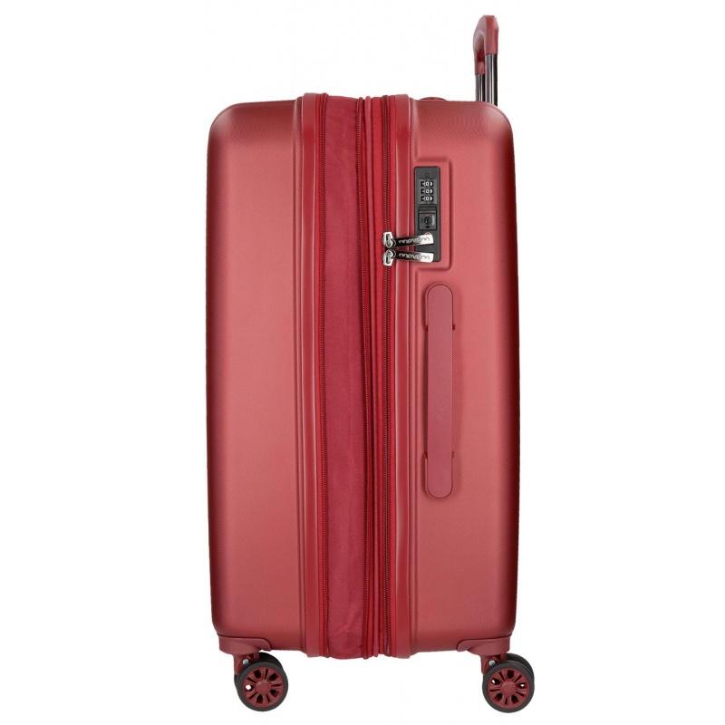 MOVOM Wood Red, Škrupinový cestovný kufor, 75x52x32cm, 109L, 5319366 (large exp.)