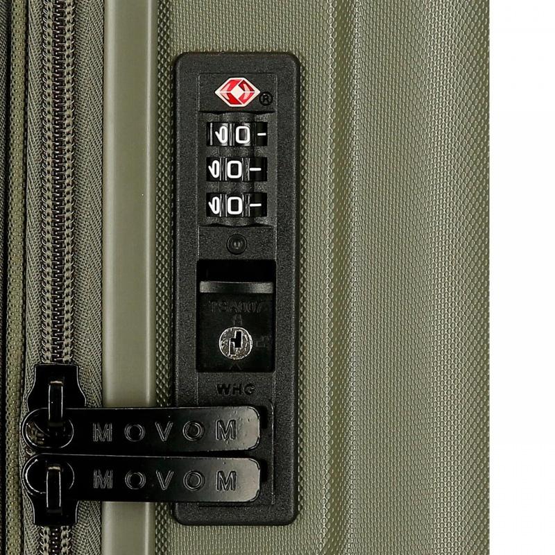 JOUMMA BAGS MOVOM Wood Khaki, Škrupinový cestovný kufor, 68x48x27cm, 68L, 531926A (medium)