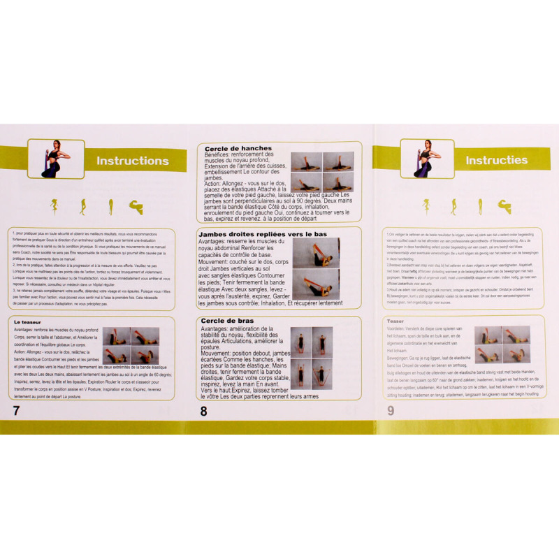 Yoga Stretch Mix 1500 sada posilňovacích gúm 5 ks sivá 6