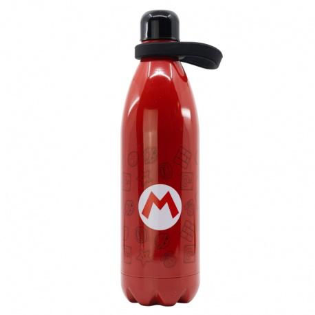 Luxusná XL nerezová fľaša / termoska SUPER MARIO 1000ml, 03591