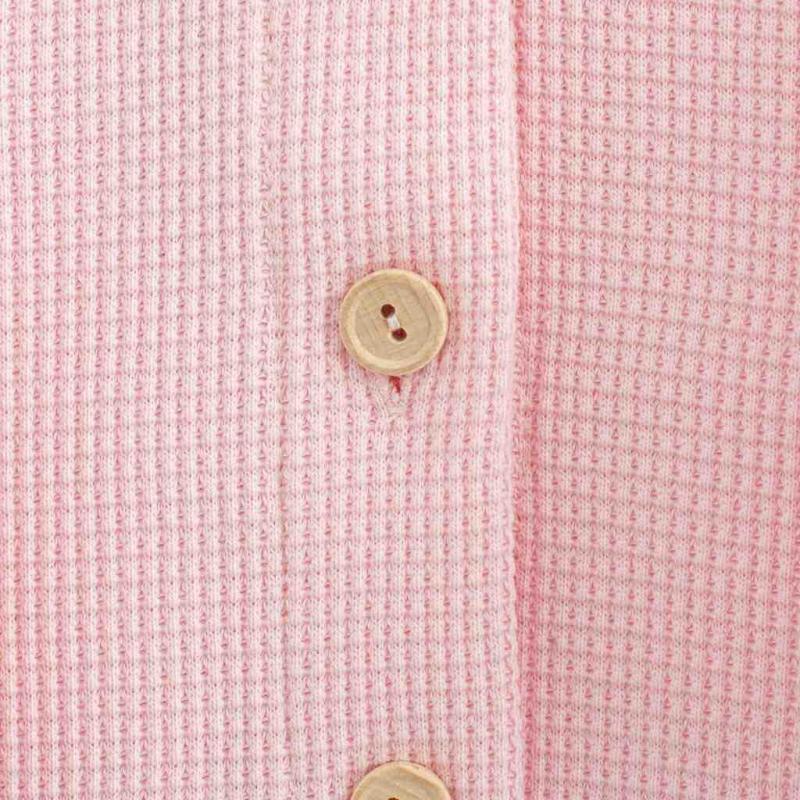 Dojčenský kabátik na gombíky New Baby Luxury clothing Laura ružový 80 (9-12m)