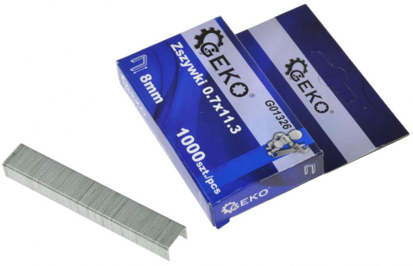 Spona 0,7 x 11,3 x 8 mm, 1000 ks, GEKO